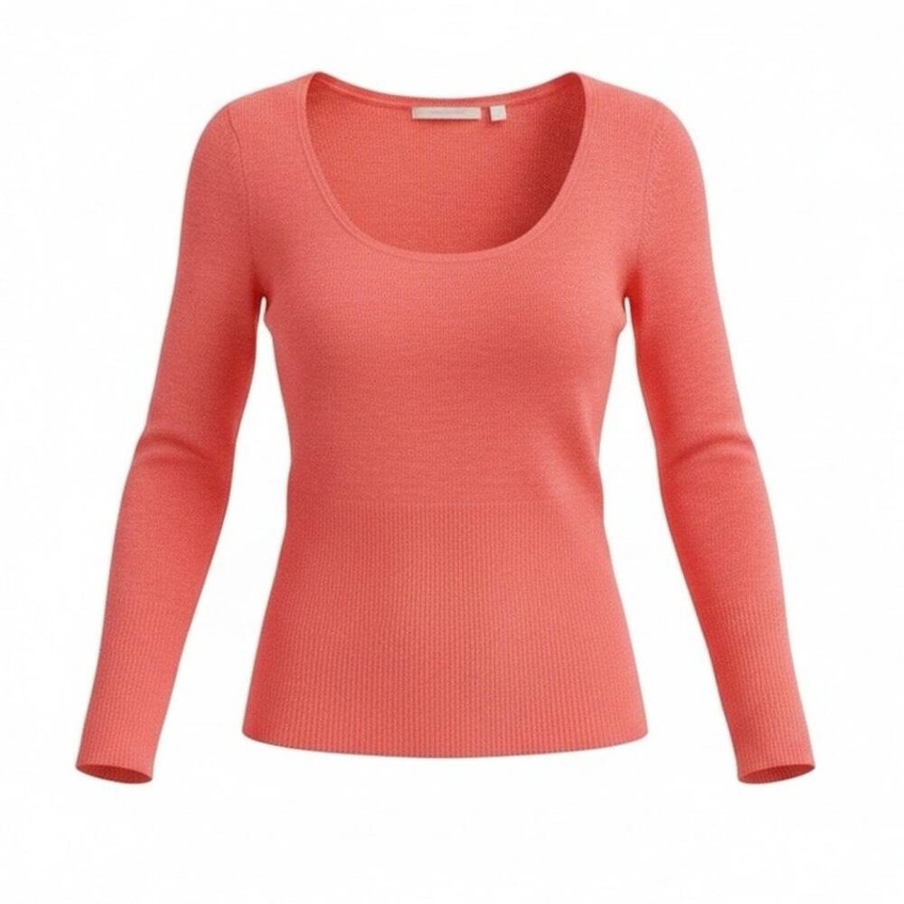 Ann Taylor Loft Coral Knit Sweater Top Women’s Small